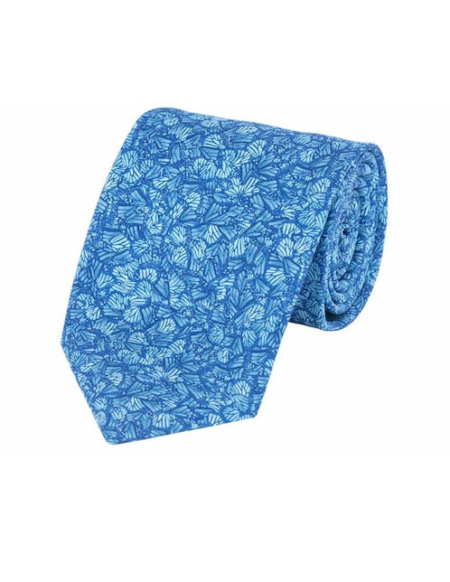Corbata Pineda Covalin slim seda agua estampada