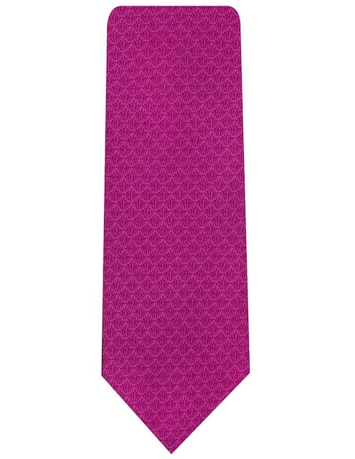 Corbata slim seda fucsia estampada 1