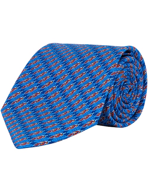 Corbata regular de seda gráfico para hombre 1