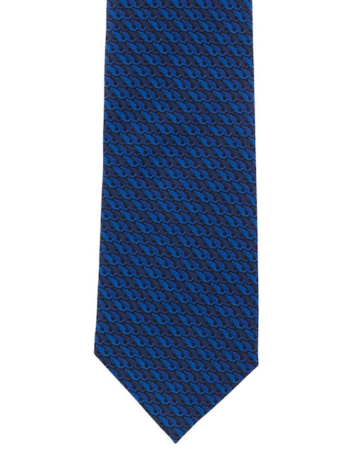 Corbata regular de seda estampado para hombre 1