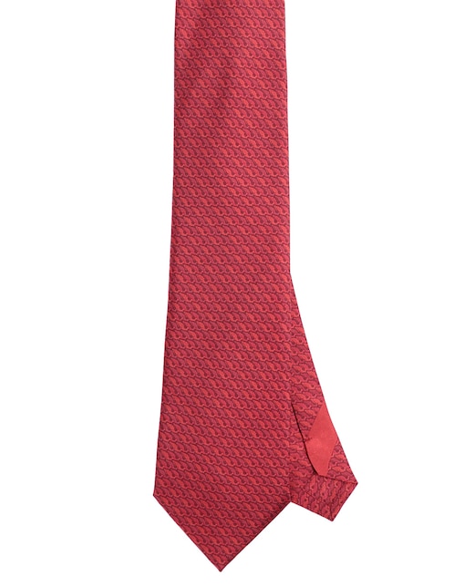 Corbata regular de seda estampada para hombre 1
