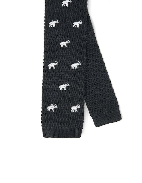 Corbata sarosa slim (4-6 cm) de poliéster estampado liso para hombre