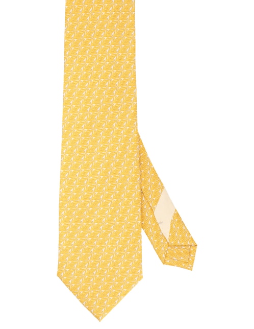 Corbata regular de seda estampada para hombre 1