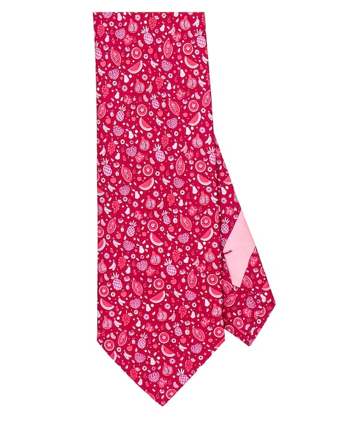 Corbata regular de seda estampada para hombre 1