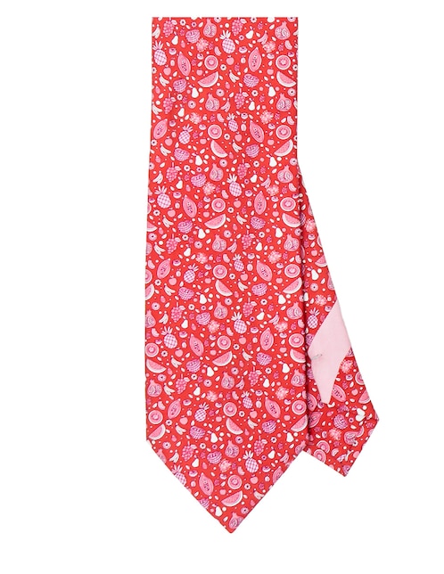 Corbata Pineda Covalin regular de seda estampada para hombre