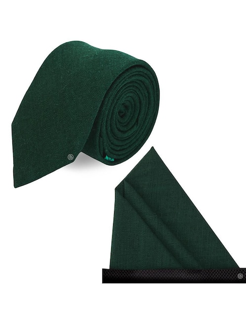 Set de corbata y pañuelo grin accs slim (4-6 cm) "de" algodón "estampado" jaspeado "para" hombre