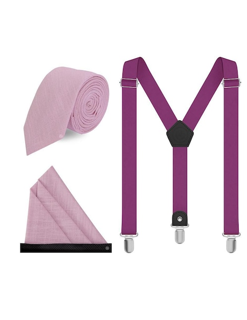Set corbata slim estampado jaspeado para hombre 1