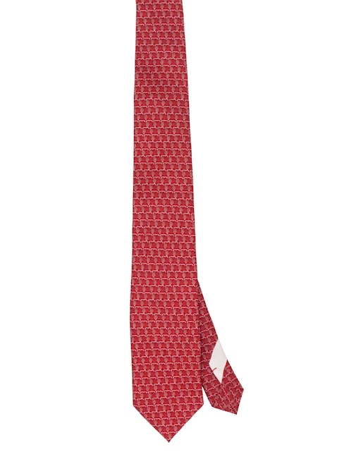 Corbata Pineda Covalin regular de seda estampado gráfico para hombre