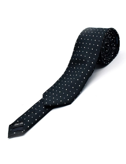 Corbata regular estampado lunares para hombre