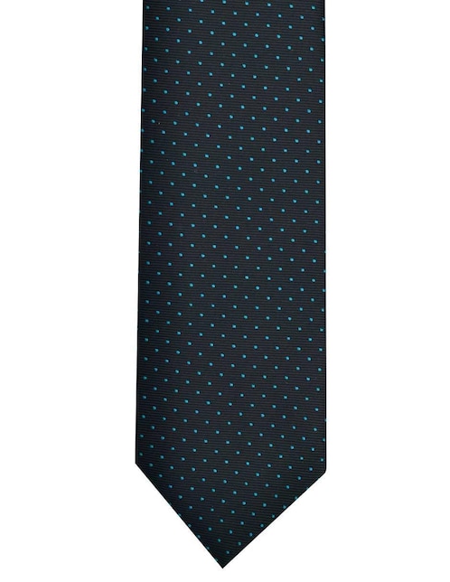 Corbata U.S. Polo Assn regular de seda estampado lunares para hombre