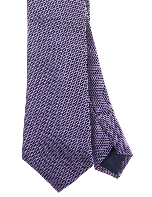 Corbata Scappino regular de seda estampado microprint para hombre
