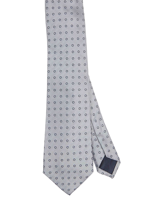 CORBATA SCAPPINO GEOMÉTRICO , PLATEADO