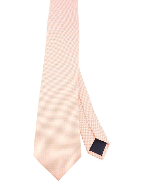 CORBATA SCAPPINO A CUADROS SE, NARANJA
