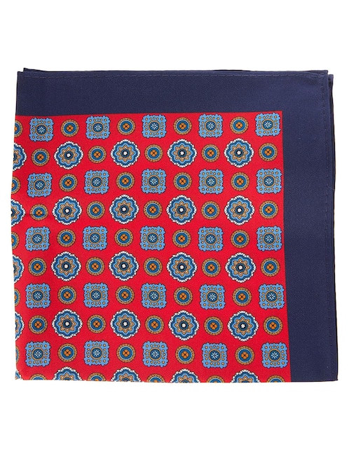 PAÑUELO JBE FLORAL IND SEDA, ROJO
