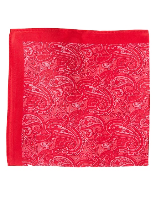 PAÑUELO JBE PAISLEY IND SEDA, ROJO