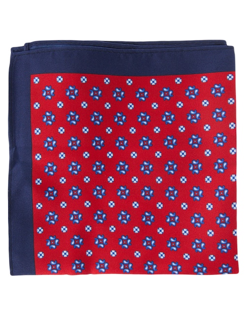 PAÑUELO JBE GRÁFICO IND SEDA, ROJO