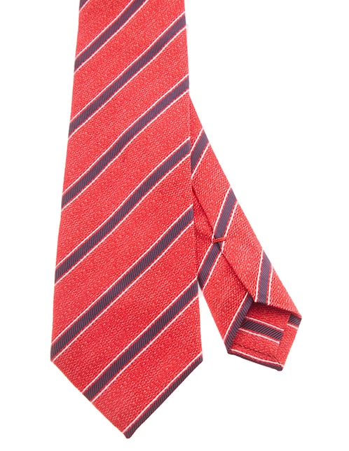 CORBATA SCAPPINO A RAYAS SEDA, ROJO