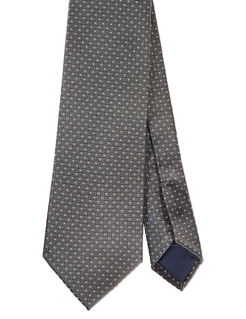 Corbata Scappino regular de seda estampado microprint para hombre