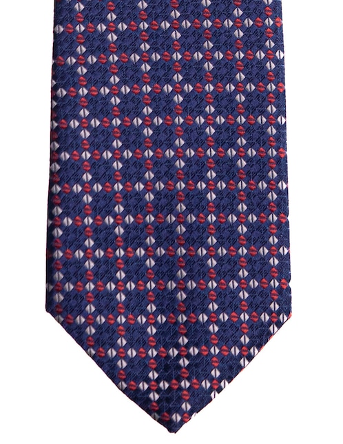 Corbata Marco Fontana regular estampado a cuadros para hombre
