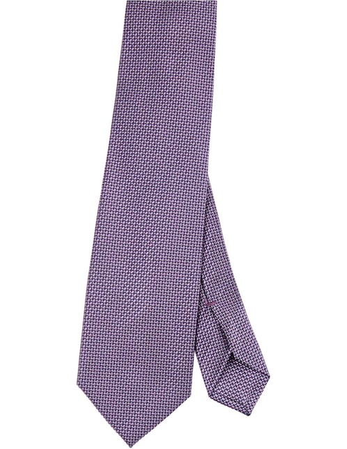 Corbata de seda estampado microprint para hombre 1