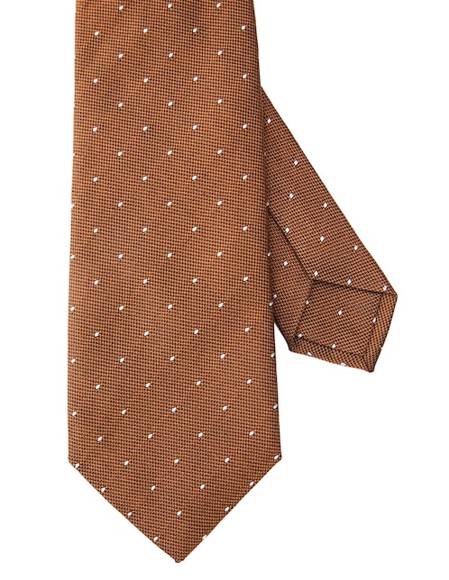 Corbata regular de seda estampado lunares para hombre 1