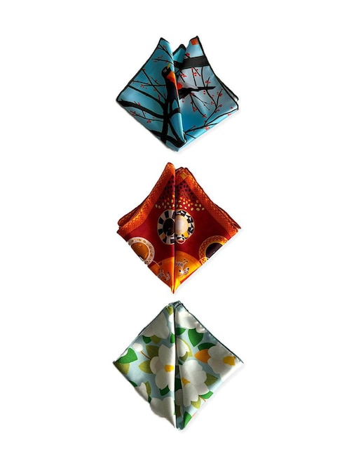 Set pañuelos de satín Lucida