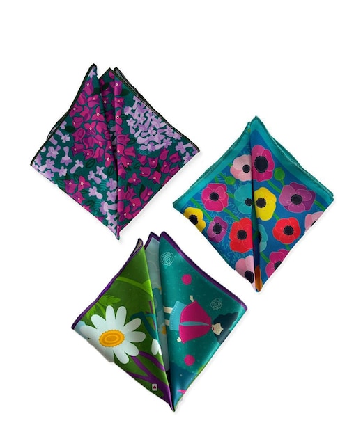 Set pañuelos de satín Lucida
