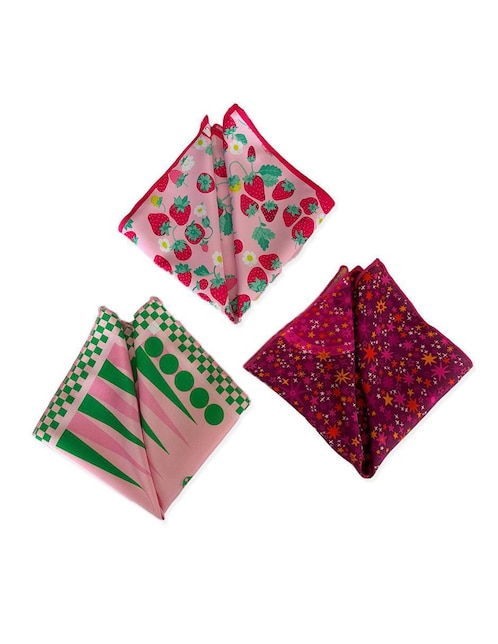Set pañuelos de satín Lucida
