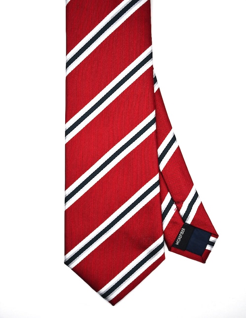 Corbata regular estampado a rayas para hombre