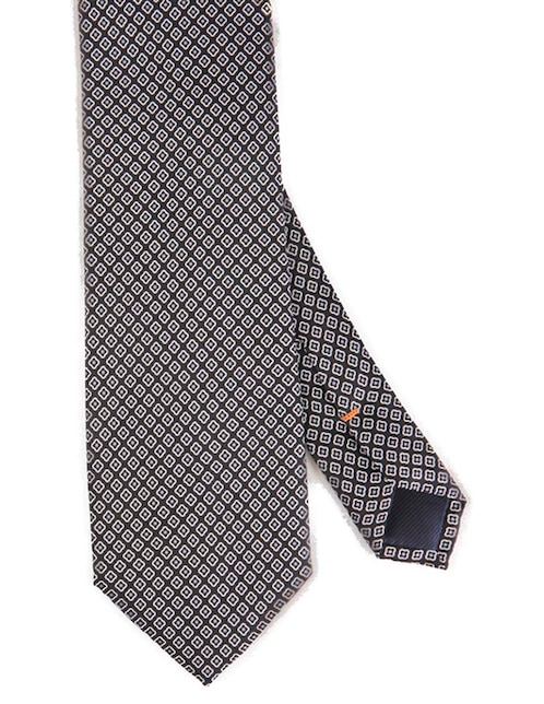 Corbata Jbe regular de seda estampado floral para hombre