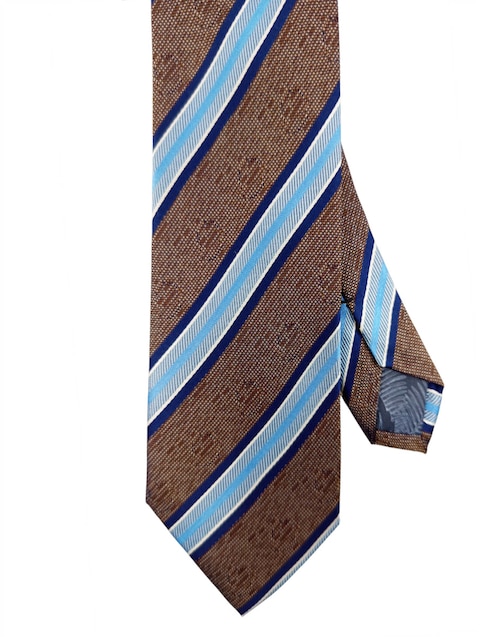 Corbata Ted Baker regular de seda estampado a rayas para hombre