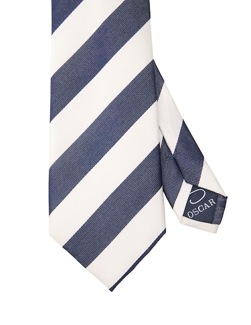 Corbata Oscar de la Renta regular estampado a rayas para hombre