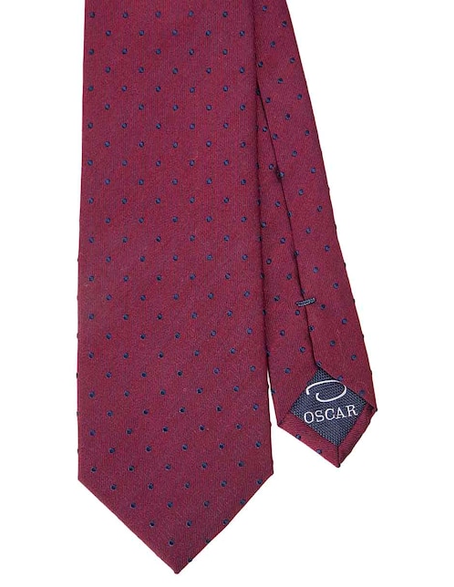 Corbata Oscar de la Renta regular estampado lunares para hombre