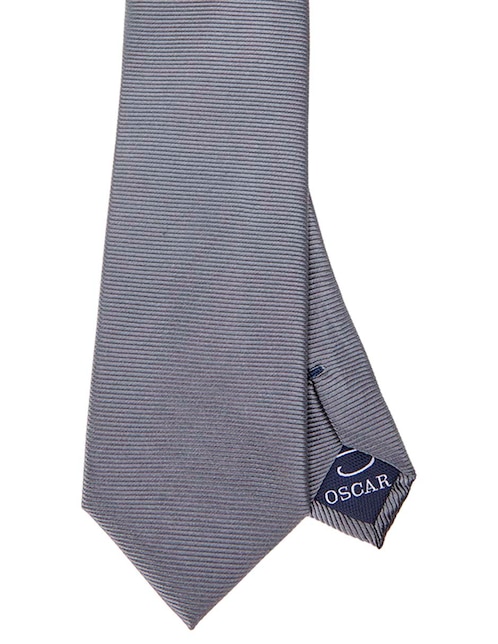 CORBATA O DE LA RENTA A RAYAS RE, GRISS