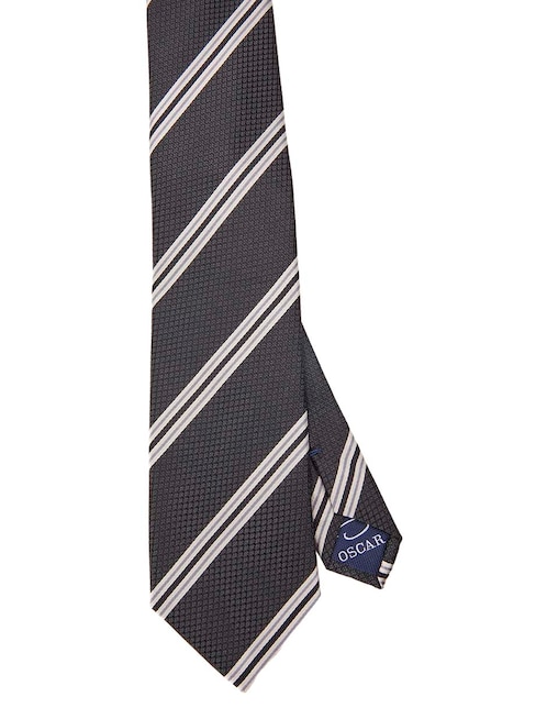 Corbata Oscar de la Renta regular estampado a rayas para hombre