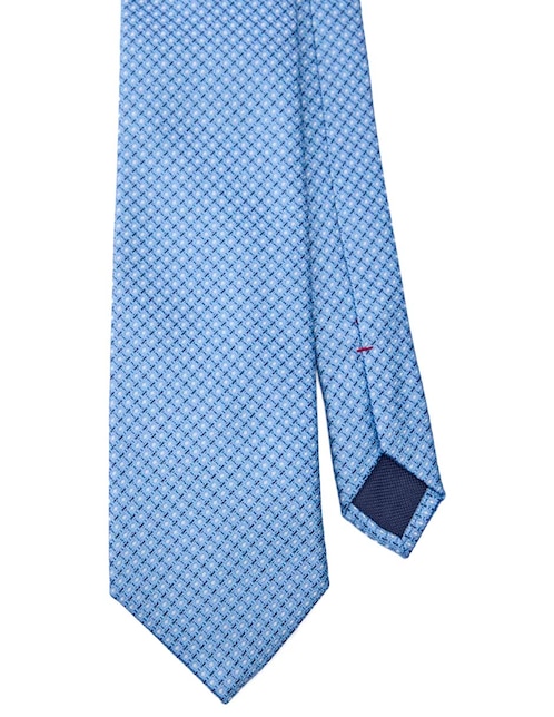 Corbata Tommy Hilfiger regular de seda estampado lunares para hombre