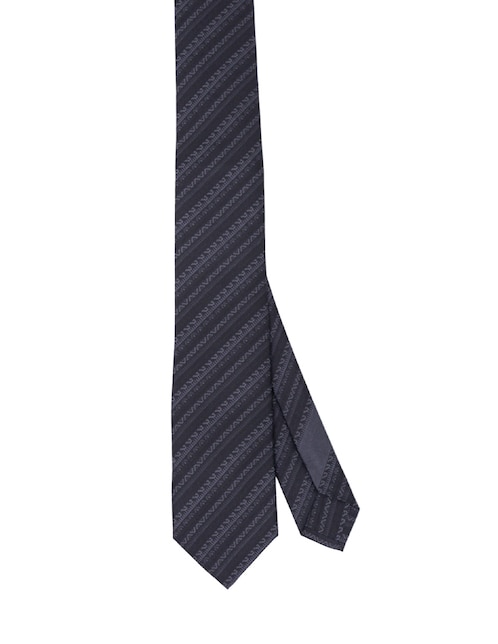 Corbata slim de seda estampada para hombre 1