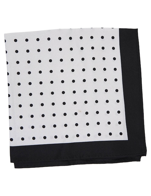 PAÑUELO JBE LUNARES IND SEDA, PLATEADO