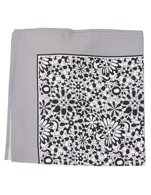 PAÑUELO JBE IND SEDA, PLATEADO