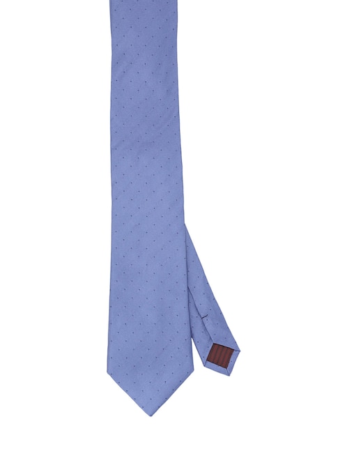 Corbata regular de seda estampado lunares para hombre 1