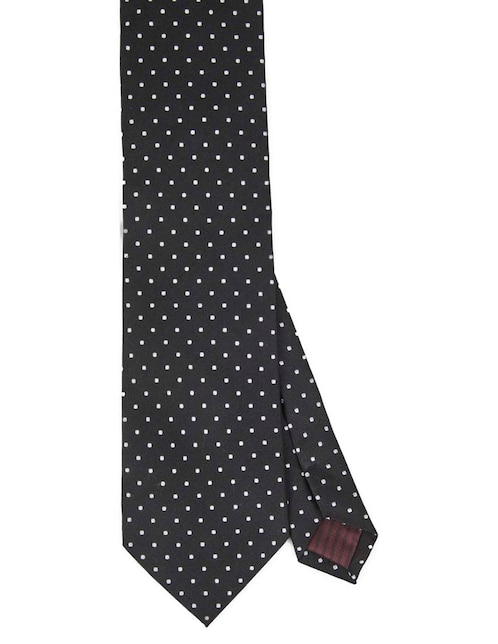 Corbata regular estampado lunares para hombre 1