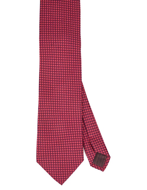 Corbata regular de seda estampado lunares para hombre 1