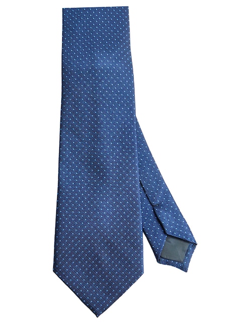 Corbata slim de seda estampado lunares para hombre 1