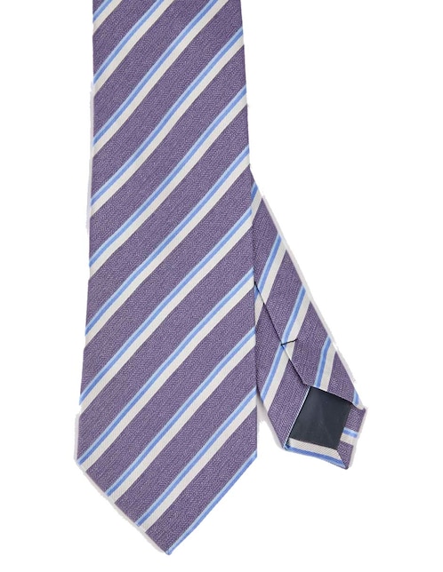 Corbata slim estampado a rayas para hombre 1