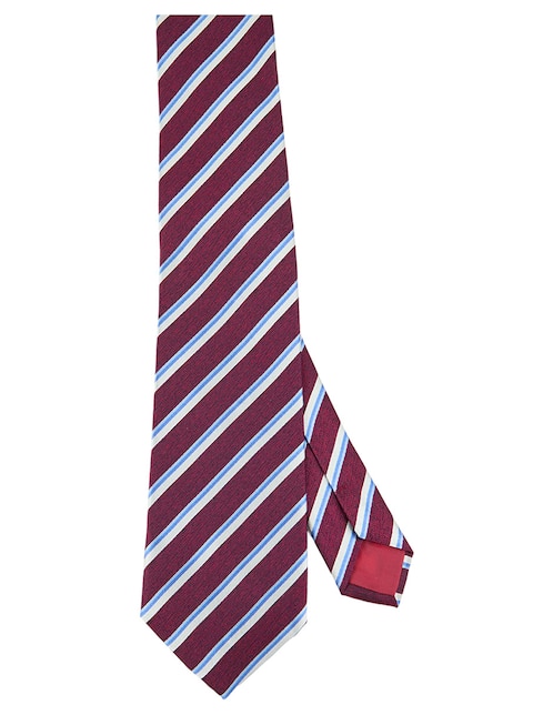 Corbata regular estampado a rayas para hombre 1