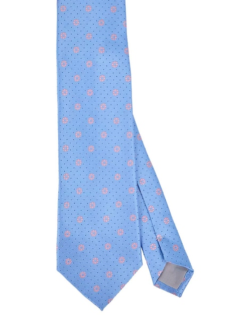 Corbata slim estampado floral para hombre 1