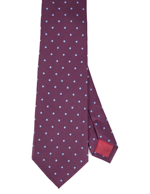Corbata slim estampado lunares para hombre 1