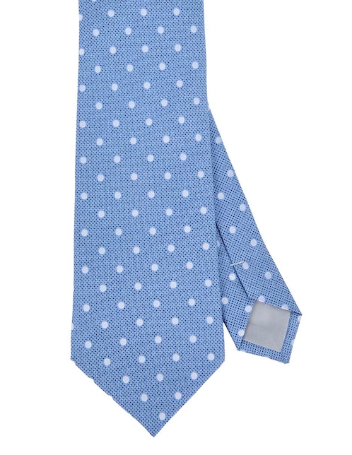 Corbata slim estampado lunares para hombre 1