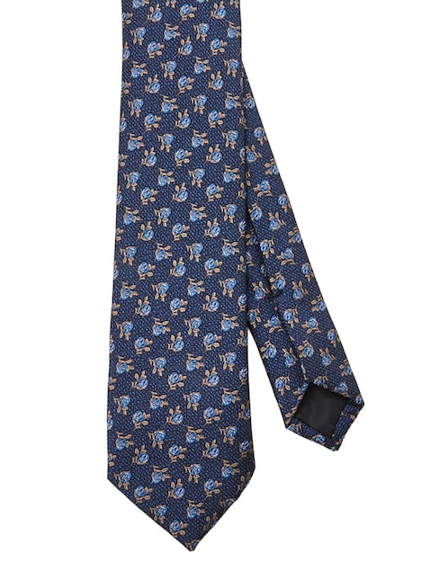 Corbata regular estampado floral para hombre 1