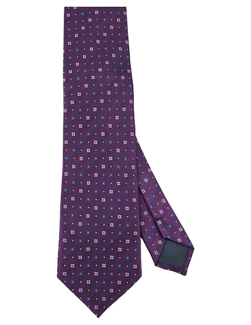 Corbata regular estampado rombos para hombre 1